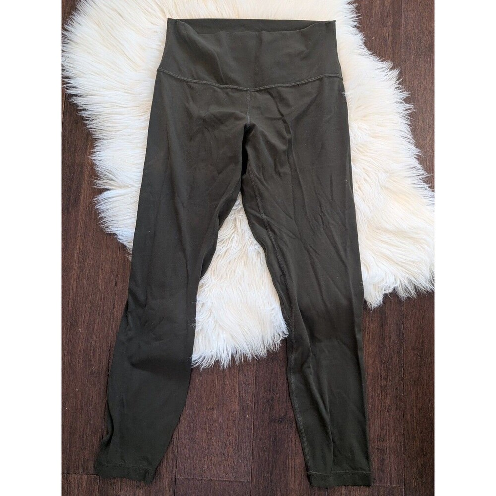 Lululemon Women's Align Pant 25” LW5DEPS High-Waist Olive Green Leggings 8